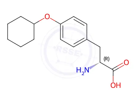 Chemical structure of O-Cyclohexyl-D-tyrosine