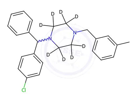 Chemical structure of Meclizine-d8 Dihydrochloride
