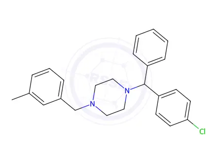 Chemical structure of Meclizine