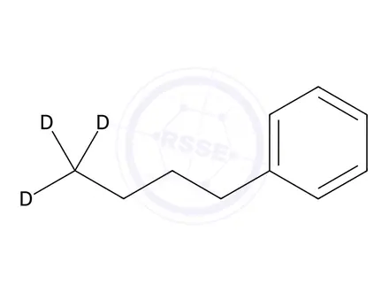 Chemical structure of n-Butyl-4,4,4-d3-benzene
