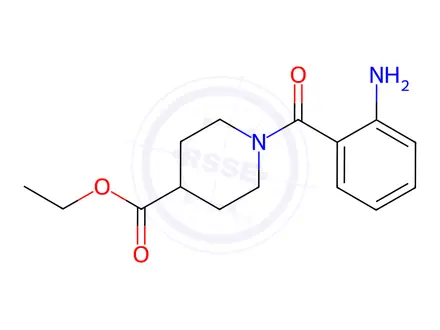 Chemical structure of ethyl 1-[(2-aminophenyl)carbonyl]piperidine-4-carboxylate