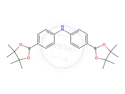 Chemical structure of Bis(4-(4,4,5,5-tetramethyl-1,3,2-dioxaborolan-2-yl)phenyl)amine