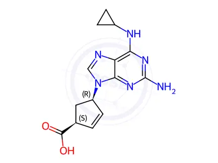 Chemical structure of Abacavir Carboxylate