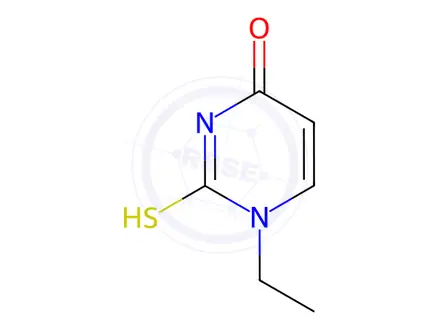 Chemical structure of 1-Ethyl-2,3-dihydro-2-thioxo-4(1H)-pyrimidinone