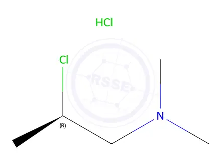 Chemical structure of (R)-2-Chloro-N,N-dimethylpropan-1-amine Hydrochloride