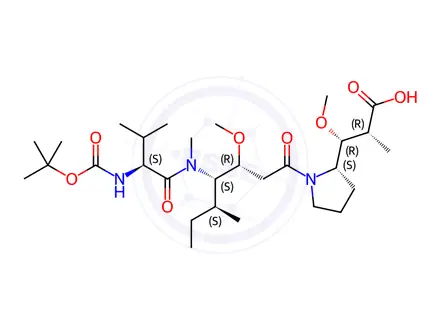Chemical structure of Boc-Val-Dil-Dap-OH