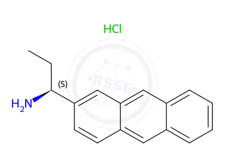 Chemical structure of (S)-1-(Anthracen-2-yl)propan-1-amine hydrochloride