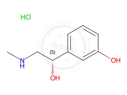 Chemical structure of (S)-Phenylephrine hydrochloride