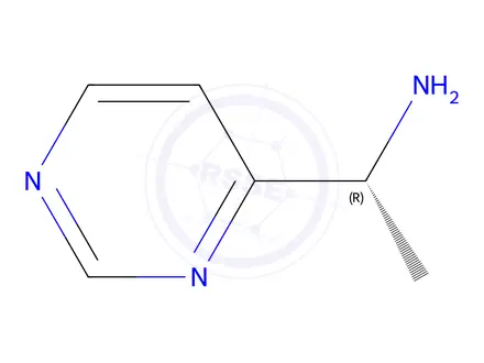 Chemical structure of (R)-1-(pyrimidin-4-yl)ethan-1-amine