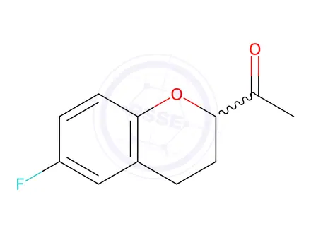 Chemical structure of 1-(6-fluorochroman-2-yl)ethanone