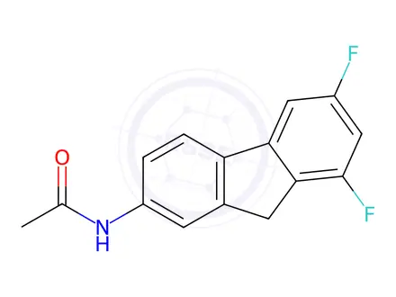 Chemical structure of N-(6,8-Difluoro-9H-fluoren-2-yl)acetamide