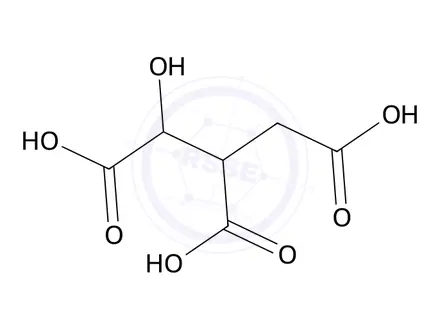 Chemical structure of (1R,2R)-1-Hydroxypropane-1,2,3-tricarboxylic acid