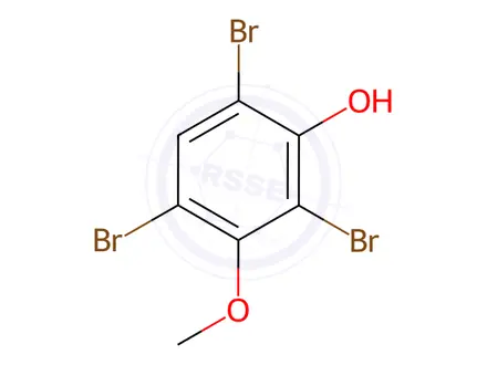 Chemical structure of 2,4,6-Tribromo-3-methoxyphenol