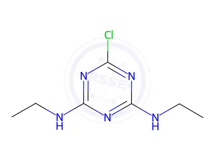 Chemical structure of Simazine