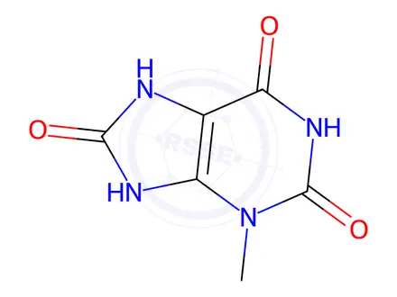 Chemical structure of 3-Methyluric Acid