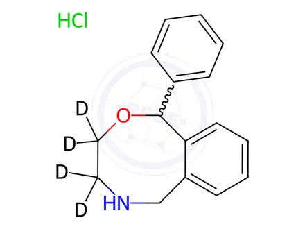 Chemical structure of N-Desmethyl Nefopam-d4 Hydrochloride