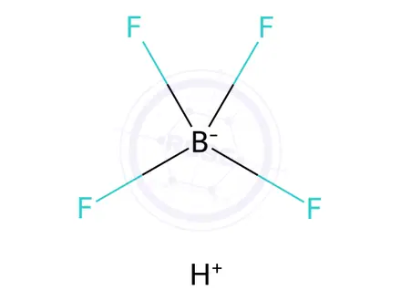 Chemical structure of Fluoroboric Acid