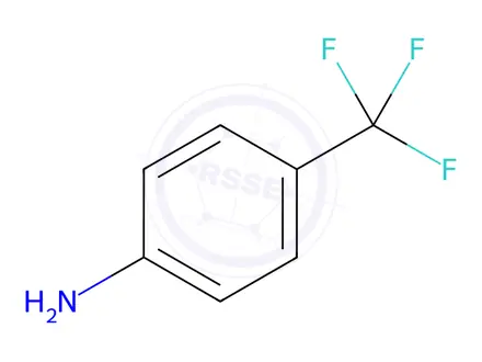 Chemical structure of 4-(Trifluoromethyl)aniline