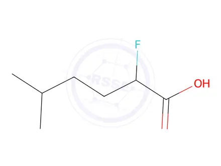 Chemical structure of 2-Fluoro-5-methylhexanoic acid