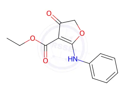 Chemical structure of Ethyl 2-Anilino-4-oxo-4,5-dihydro-3-furancarboxylate
