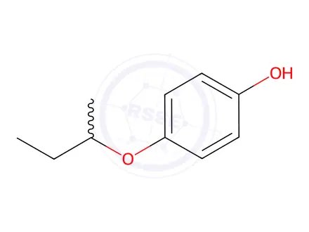 Chemical structure of Phenol, 4-(1-methylpropoxy)-