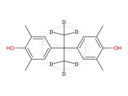 Chemical structure of Tetramethyl Bisphenol A-d6