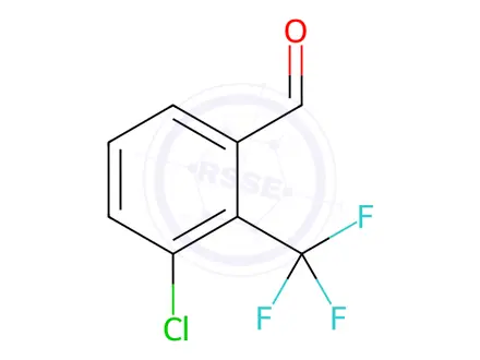 Chemical structure of 3-Chloro-2-(Trifluoromethyl)Benzaldehyde