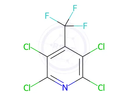 Chemical structure of 2,3,5,6-Tetrachloro-4-(trifluoromethyl)pyridine