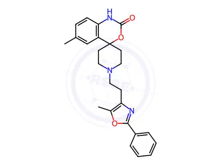 Chemical structure of 6-Methyl-1'-(2-(5-Methyl-2-Phenyloxazol-4-Yl)Ethyl)Spi