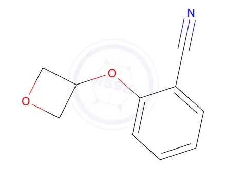 Chemical structure of 2-(Oxetan-3-yloxy)benzonitrile