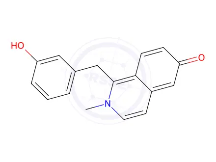 Chemical structure of 6(2H)-Isoquinolinone, 1-[(3-hydroxyphenyl)methyl]-2-methyl-