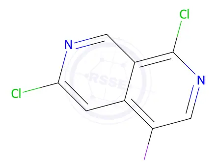 Chemical structure of 1,6-Dichloro-4-iodo-2,7-naphthyridine