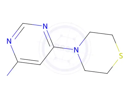 Chemical structure of 6-thiomorpholinopyrimidin-4-amine