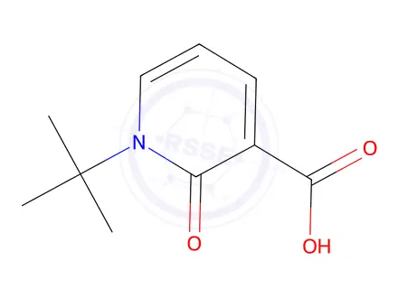 Chemical structure of 1-tert-butyl-2-oxo-1,2-dihydropyridine-3-carboxylic acid