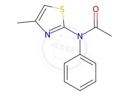 Chemical structure of N-(4-Methylthiazol-2-yl)-N-phenylacetamide