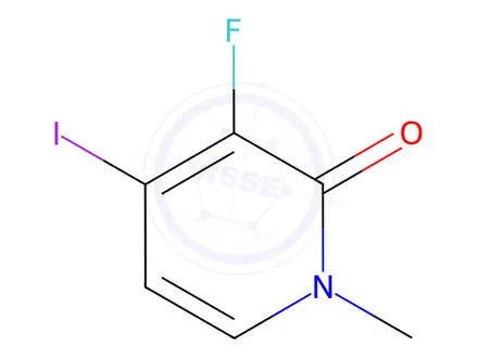 Chemical structure of 3-Fluoro-4-iodo-1-methylpyridin-2(1H)-one