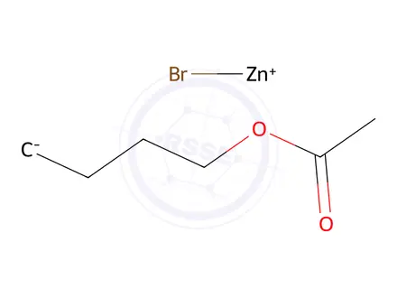 Chemical structure of 4-Acetoxybutylzinc bromide 0.5 M in Tetrahydrofuran