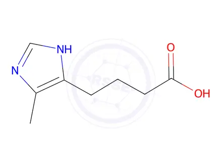 Chemical structure of 4-(5-Methyl-1H-imidazol-4-yl)butanoic acid