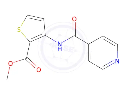 Chemical structure of Methyl 3-(pyridine-4-amido)thiophene-2-carboxylate