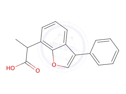 Chemical structure of enprofen