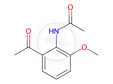 Chemical structure of N-(2-Acetyl-6-methoxyphenyl)acetamide