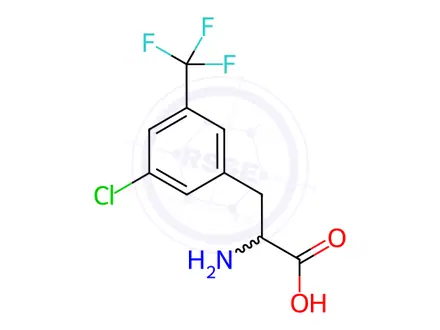 Chemical structure of 2-Amino-3-(3-chloro-5-(trifluoromethyl)phenyl)propanoic acid