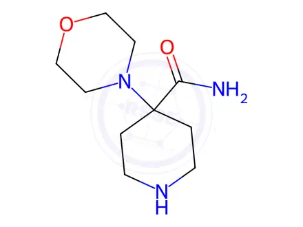 Chemical structure of 4-Morpholin-4-yl-piperidine-4-carboxylic acidamide