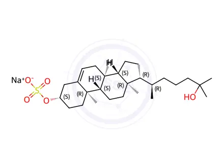 Chemical structure of 25-Hydroxy-cholesterol 3-Sulfate Ester Sodium Salt
