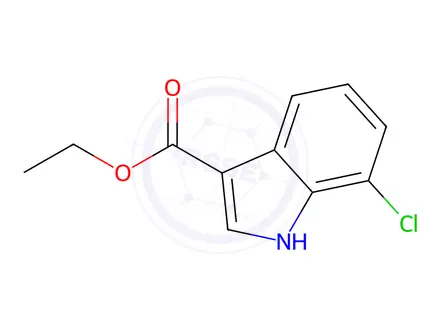 Chemical structure of Ethyl 7-Chloroindole-3-carboxylate