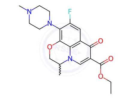 Chemical structure of Ofloxacin Ethyl Ester
