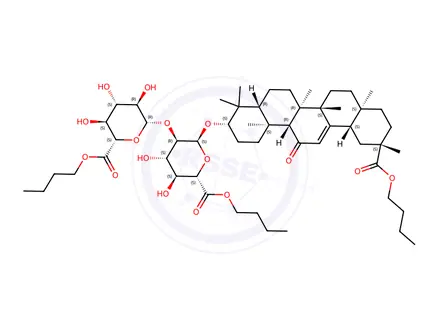Chemical structure of Glycyrrhizic Acid Impurity 37