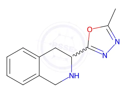 Chemical structure of 3-(5-Methyl-1,3,4-oxadiazol-2-yl)-1,2,3,4-tetrahydroisoquinoline