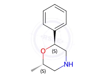 Chemical structure of (2S,6S)-2-methyl-6-phenylmorpholine