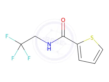 Chemical structure of N-(2,2,2-trifluoroethyl)thiophene-2-carboxamide